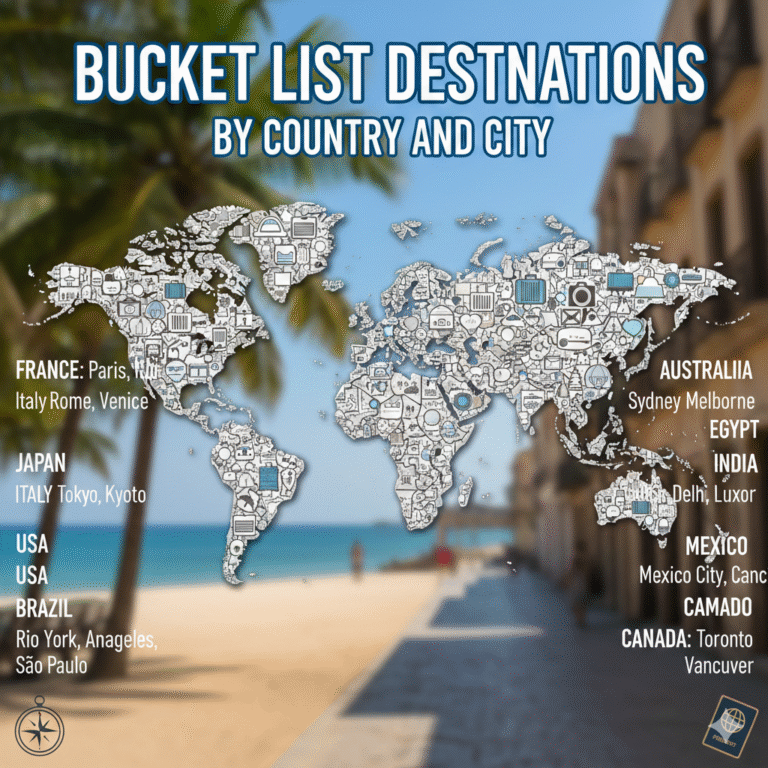 Bucket List Destinations by Country and City