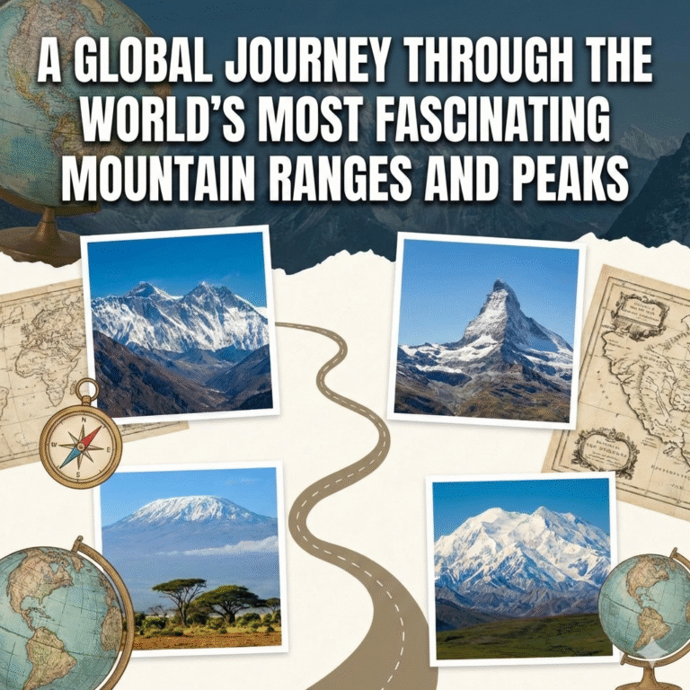 A Global Journey Through the World’s Most Fascinating Mountain Ranges and Peaks