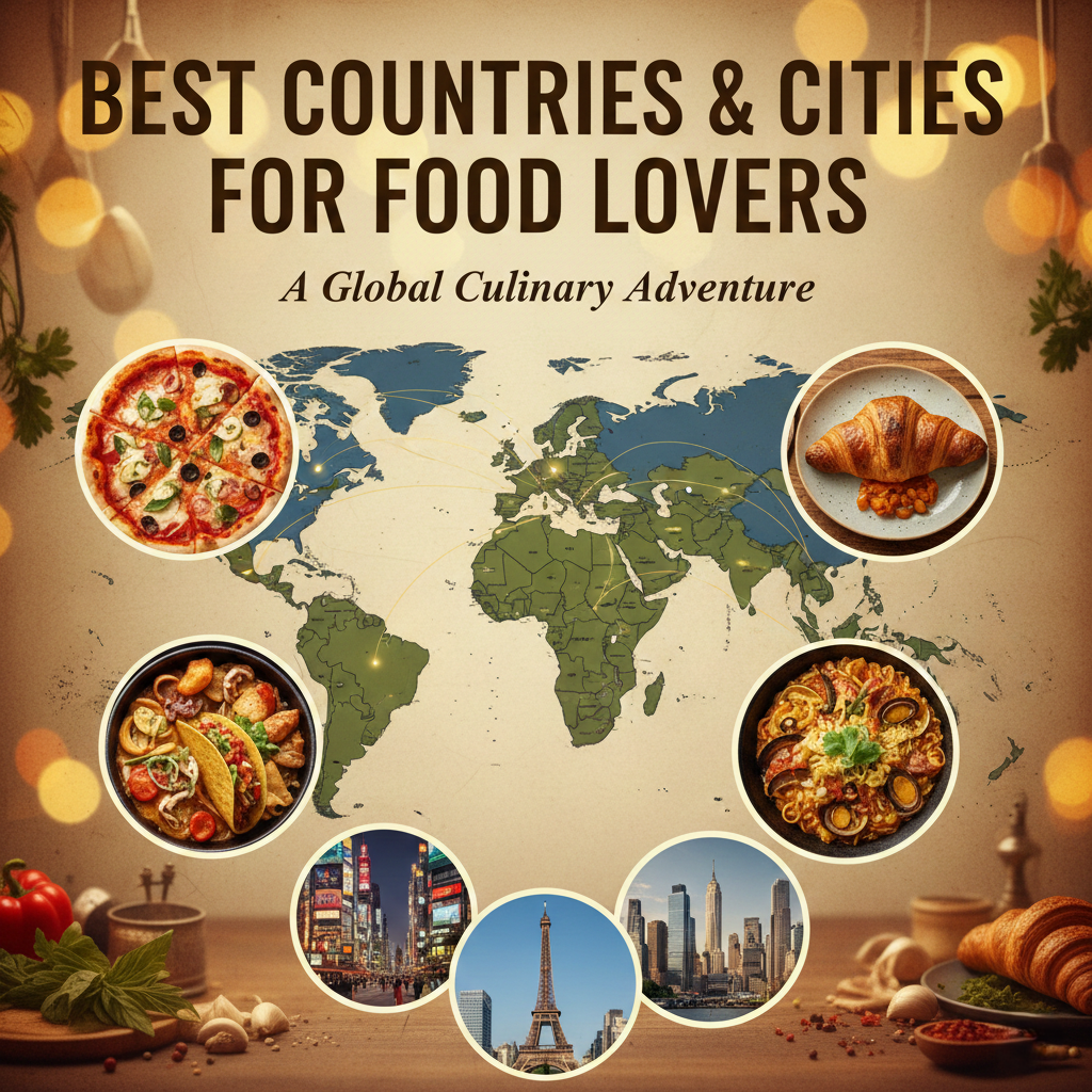 You are currently viewing Best Countries and Cities for Food Lovers: A Global Culinary Adventure