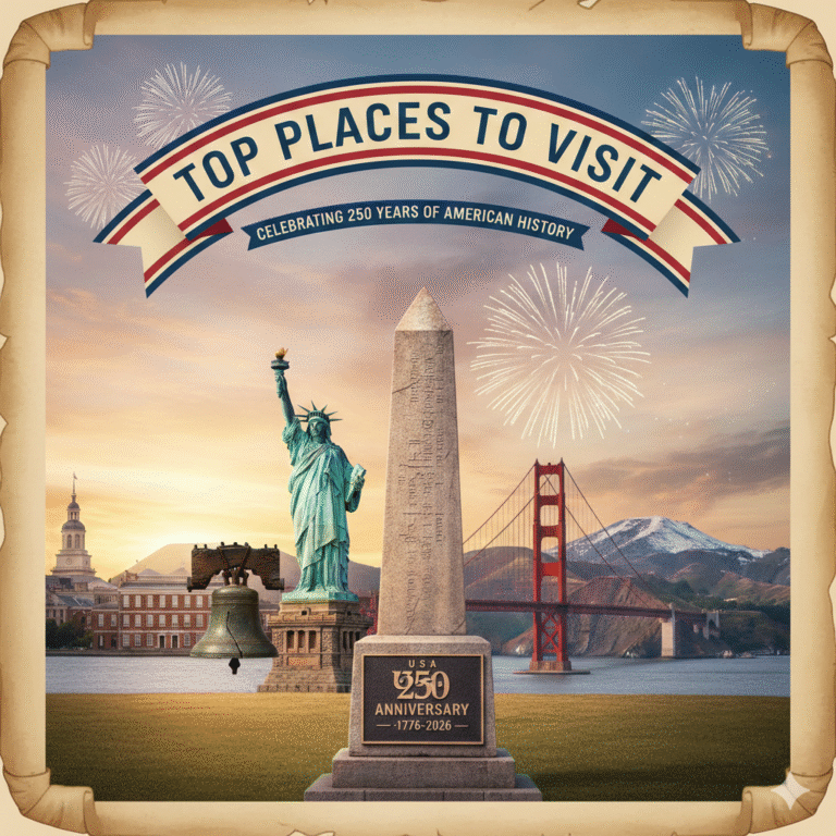 Celebrating the 250th Anniversary of the USA: Top Places to Visit