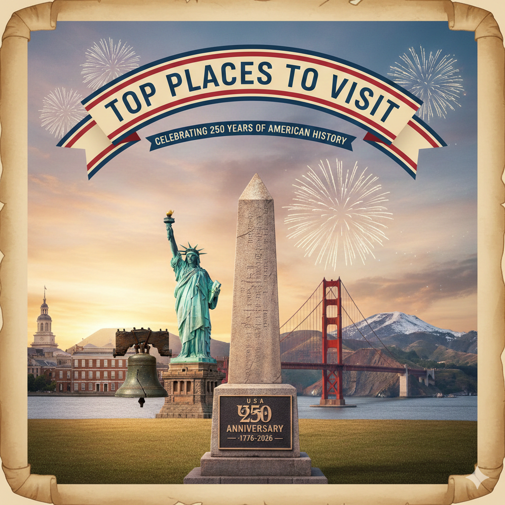 You are currently viewing Celebrating the 250th Anniversary of the USA: Top Places to Visit