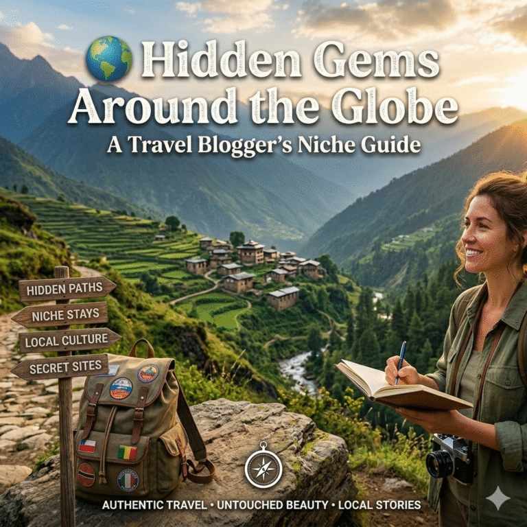 🌍 Hidden Gems Around the Globe: A Travel Blogger’s Niche Guide