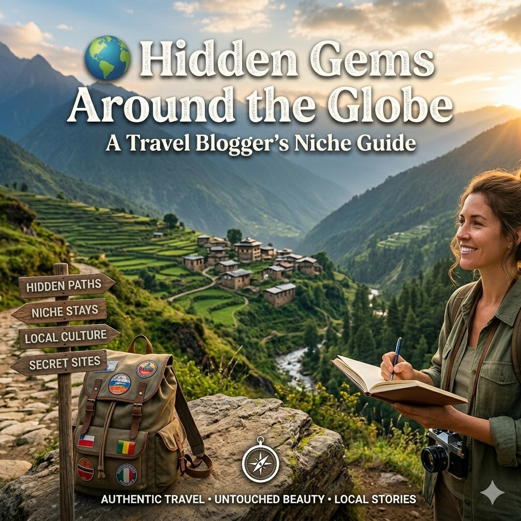 🌍 Hidden Gems Around the Globe: A Travel Blogger’s Niche Guide