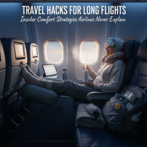 Read more about the article Travel Hacks for Long Flights: Insider Comfort Strategies Airlines Never Explain