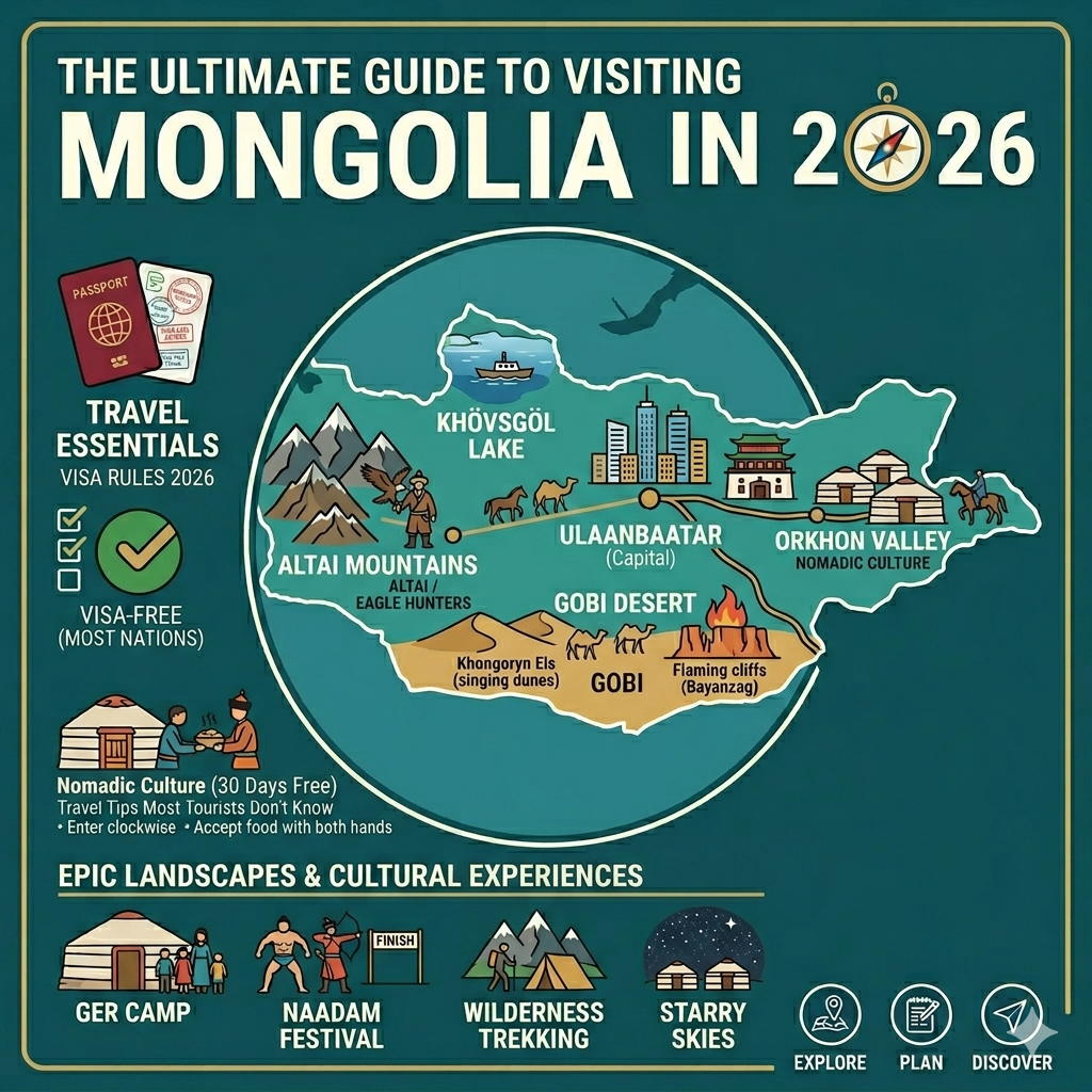 The Ultimate Guide to Visiting Mongolia in 2026: Nomadic Culture, Epic Landscapes, and Travel Tips Most Tourists Don’t Know